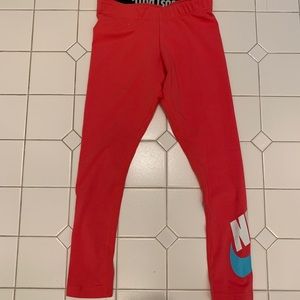 Coral Colored Nike Leggings